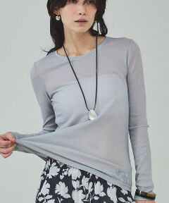 qualite / カリテ Tシャツ | シアーテレコロングスリーブT【予約】