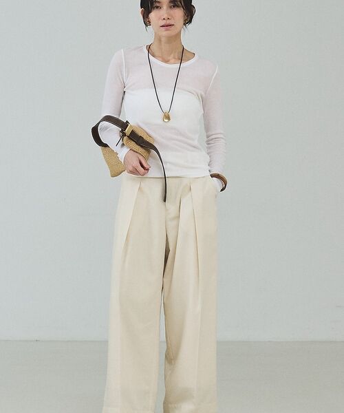 qualite / カリテ Tシャツ | シアーテレコロングスリーブT【予約】 | 詳細6