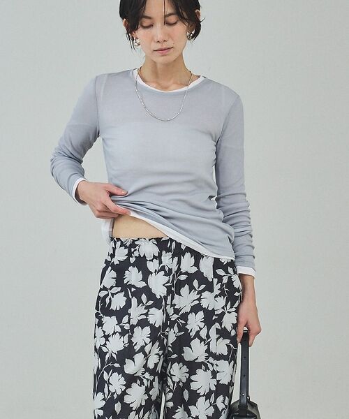 qualite / カリテ Tシャツ | シアーテレコロングスリーブT【予約】 | 詳細22