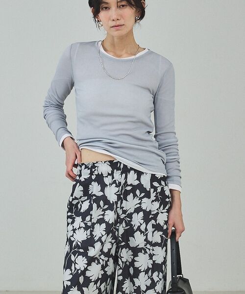 qualite / カリテ Tシャツ | シアーテレコロングスリーブT【予約】 | 詳細23