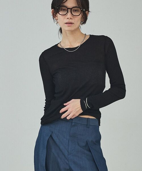 qualite / カリテ Tシャツ | シアーテレコロングスリーブT【予約】 | 詳細25