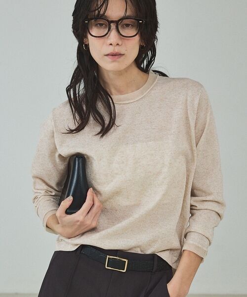 qualite / カリテ Tシャツ | シアーミックスニットプルオーバー | 詳細10