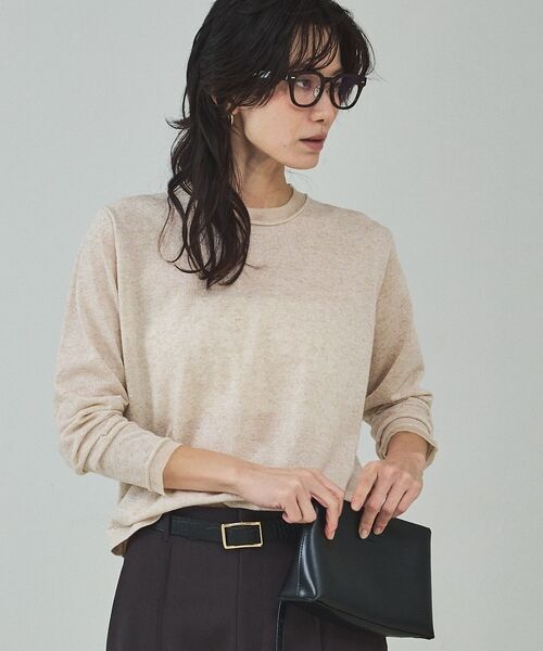 qualite / カリテ Tシャツ | シアーミックスニットプルオーバー | 詳細12