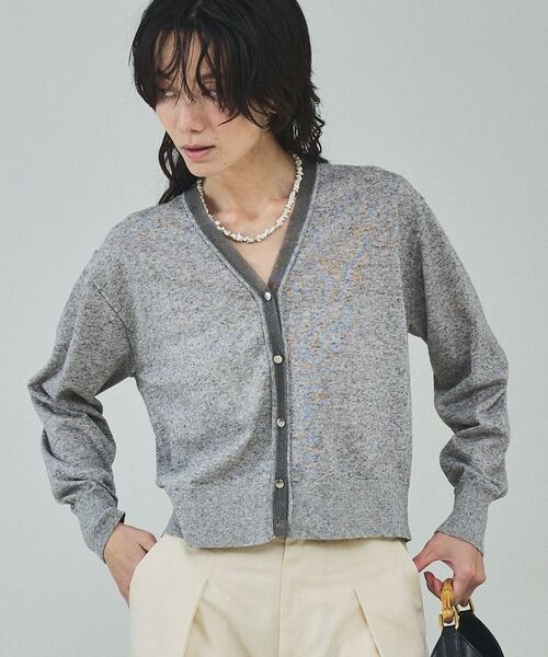 qualite / カリテ カーディガン・ボレロ | シアーミックスカーディガン | 詳細6