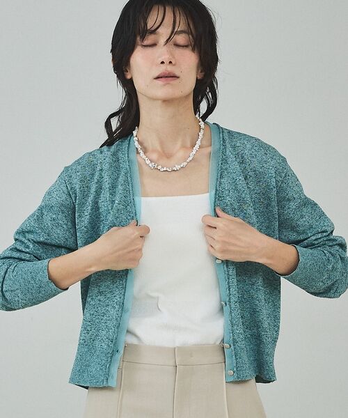 qualite / カリテ その他 | シアーミックスカーディガン【予約】 | 詳細9