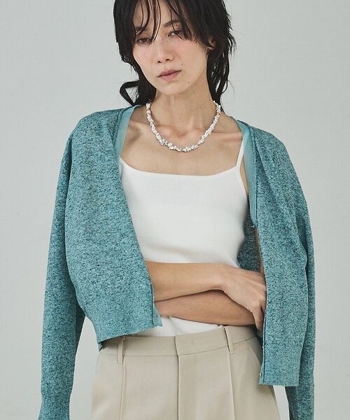 qualite / カリテ その他 | シアーミックスカーディガン【予約】 | 詳細10