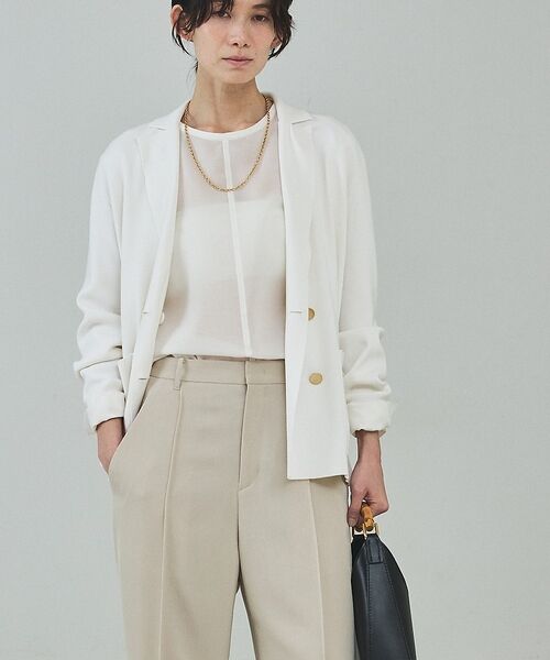 qualite / カリテ その他 | ニットテーラードジャケット【予約】 | 詳細3