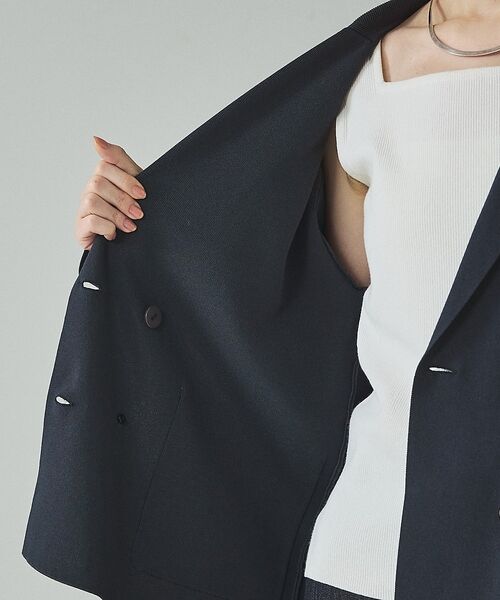 qualite / カリテ テーラードジャケット | ニットテーラードジャケット【予約】 | 詳細18