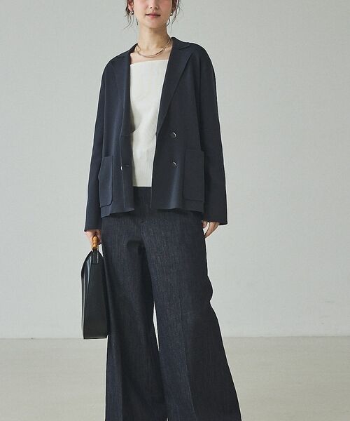 qualite / カリテ テーラードジャケット | ニットテーラードジャケット【予約】 | 詳細19