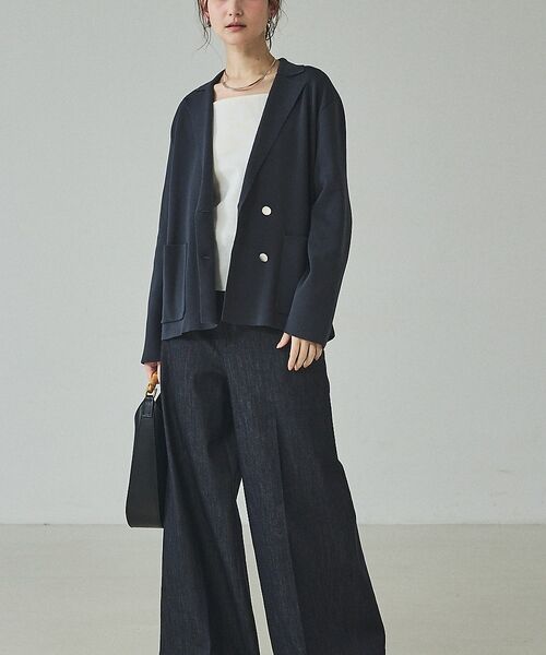 qualite / カリテ テーラードジャケット | ニットテーラードジャケット【予約】 | 詳細20