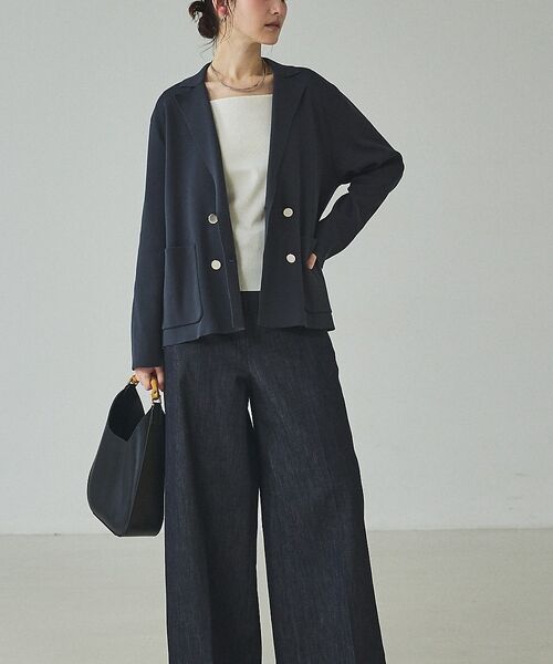 qualite / カリテ テーラードジャケット | ニットテーラードジャケット【予約】 | 詳細21
