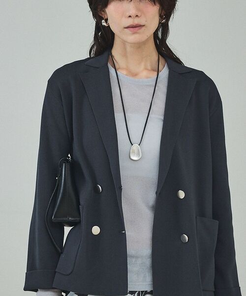 qualite / カリテ その他 | ニットテーラードジャケット【予約】 | 詳細10