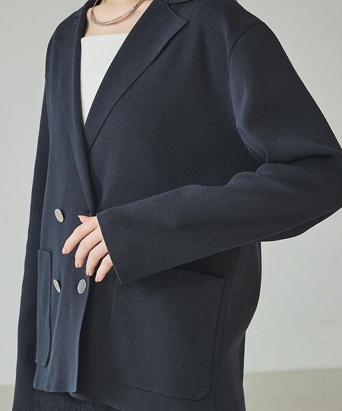 qualite / カリテ テーラードジャケット | ニットテーラードジャケット【予約】 | 詳細14