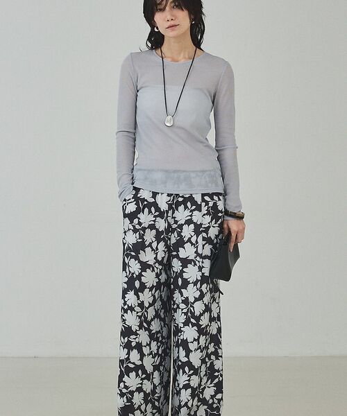 qualite / カリテ パンツ | シルエットフラワーパンツ【予約】 | 詳細5