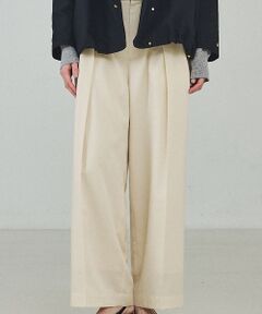 qualite / カリテ パンツ | 【セットアップ対応】テンセルハイツイストワイドパンツ【予約】