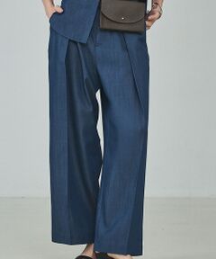 qualite / カリテ パンツ | 【セットアップ対応】テンセルハイツイストワイドパンツ【予約】