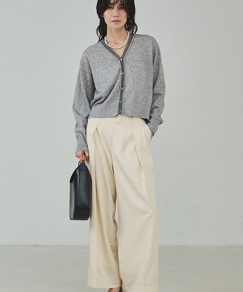 qualite / カリテ パンツ | 【セットアップ対応】テンセルハイツイストワイドパンツ【予約】 | 詳細1