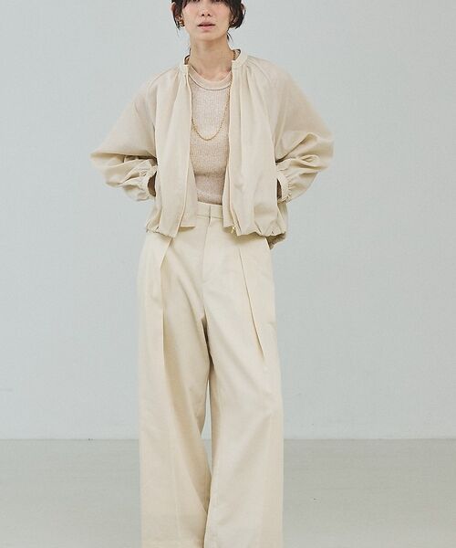 qualite / カリテ パンツ | 【セットアップ対応】テンセルハイツイストワイドパンツ【予約】 | 詳細10