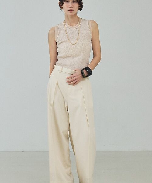 qualite / カリテ パンツ | 【セットアップ対応】テンセルハイツイストワイドパンツ【予約】 | 詳細16