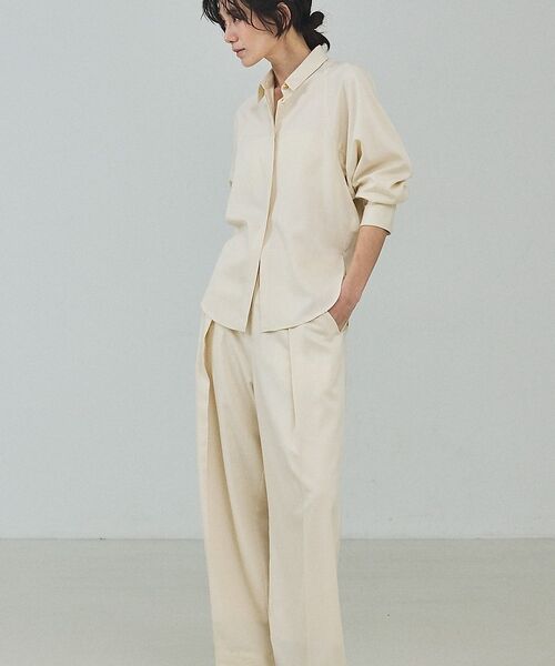 qualite / カリテ パンツ | 【セットアップ対応】テンセルハイツイストワイドパンツ【予約】 | 詳細6