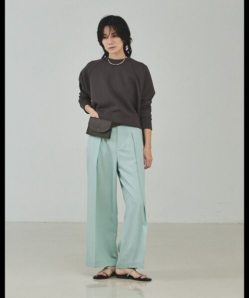 qualite / カリテ パンツ | 【セットアップ対応】テンセルハイツイストワイドパンツ | 詳細24