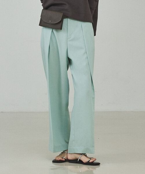 qualite / カリテ パンツ | 【セットアップ対応】テンセルハイツイストワイドパンツ | 詳細26