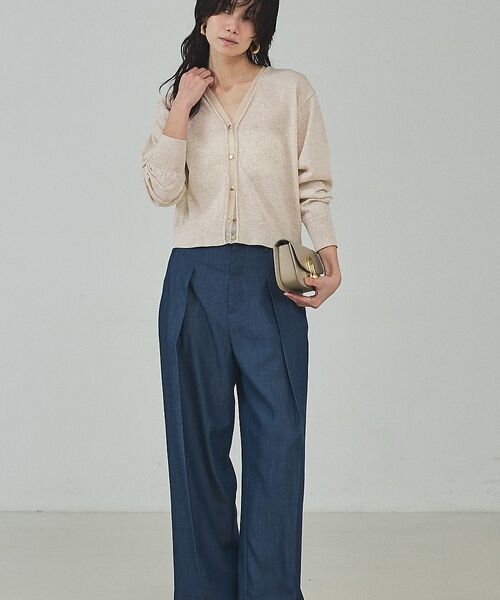 qualite / カリテ パンツ | 【セットアップ対応】テンセルハイツイストワイドパンツ【予約】 | 詳細22