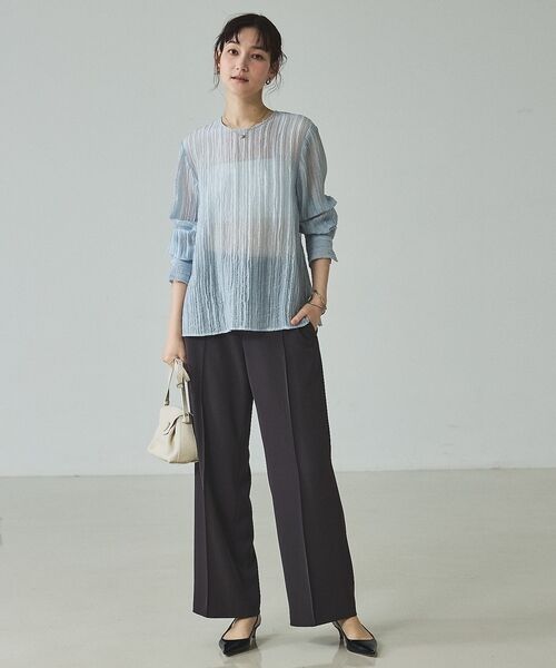 qualite / カリテ シャツ・ブラウス | シアークレープブラウス | 詳細21