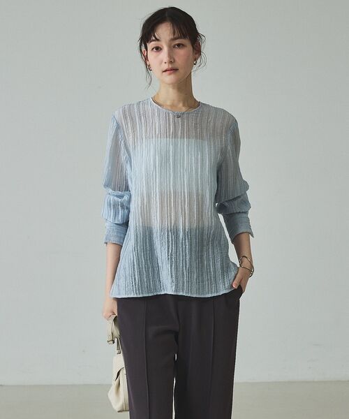 qualite / カリテ シャツ・ブラウス | シアークレープブラウス | 詳細23