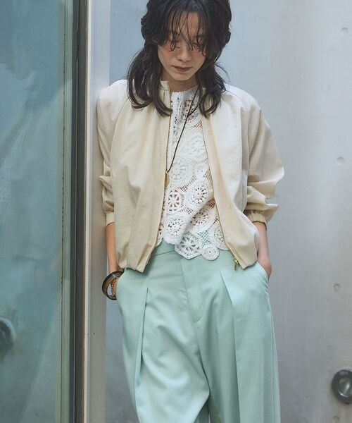 qualite / カリテ ベスト | 【前後2WAY仕様】スカラップレース2WAYブラウス | 詳細12