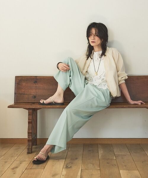 qualite / カリテ ベスト | 【前後2WAY仕様】スカラップレース2WAYブラウス | 詳細3