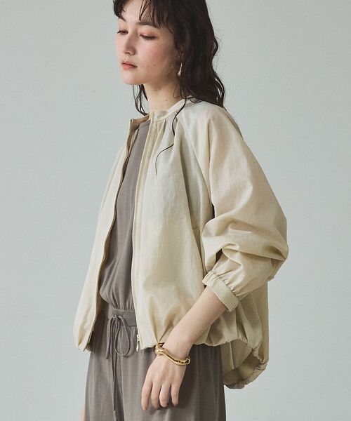 qualite / カリテ ブルゾン | 【撥水ナイロン使用】ナイロンドレープブルゾン | 詳細10