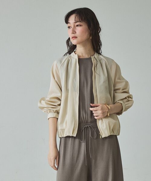 qualite / カリテ ブルゾン | 【撥水ナイロン使用】ナイロンドレープブルゾン | 詳細11