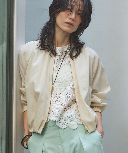 qualite / カリテ ブルゾン | 【撥水ナイロン使用】ナイロンドレープブルゾン | 詳細15