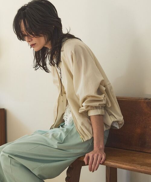 qualite / カリテ ブルゾン | 【撥水ナイロン使用】ナイロンドレープブルゾン | 詳細16