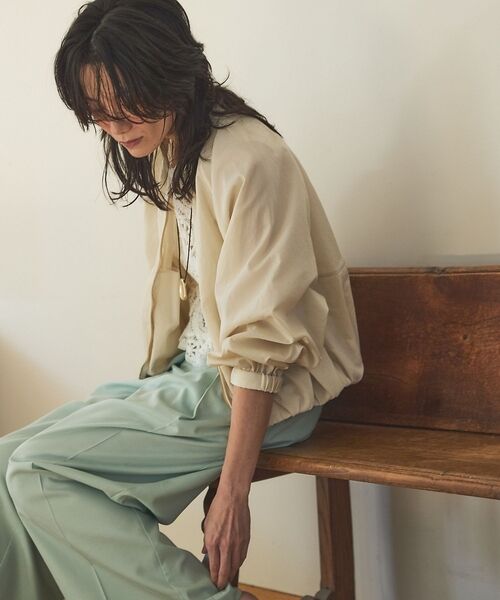 qualite / カリテ ブルゾン | 【撥水ナイロン使用】ナイロンドレープブルゾン | 詳細5