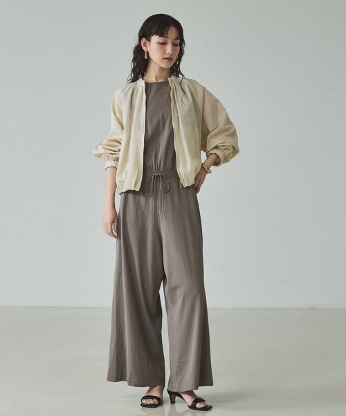 qualite / カリテ ブルゾン | 【撥水ナイロン使用】ナイロンドレープブルゾン | 詳細8