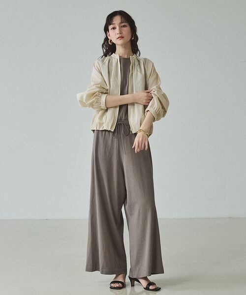 qualite / カリテ ブルゾン | 【撥水ナイロン使用】ナイロンドレープブルゾン | 詳細9