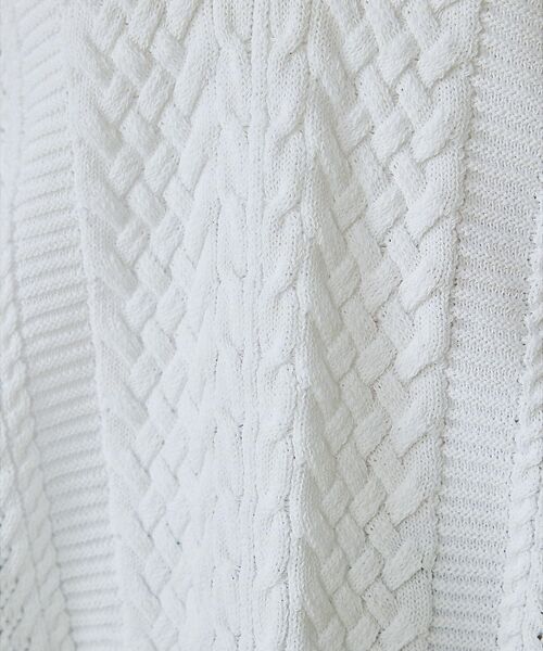 qualite / カリテ ベスト | ケーブルニットベスト【予約】 | 詳細7
