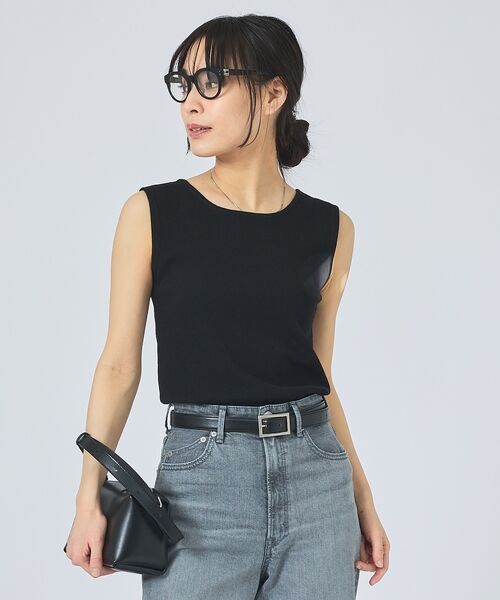 qualite / カリテ キャミソール・チューブトップ | 【前後2WAY】2WAYスクエアノースリーブニット | 詳細7