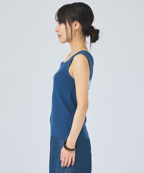 qualite / カリテ キャミソール・チューブトップ | 【前後2WAY】2WAYスクエアノースリーブニット | 詳細9