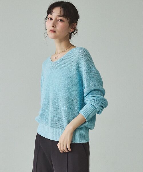 qualite / カリテ その他 | ミックスカラードライコットンニット【予約】（ブルー）