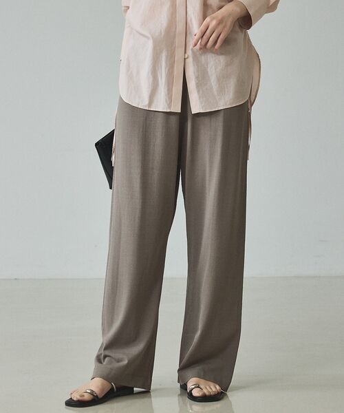 qualite / カリテ パンツ | 【接触冷感・セットアップ対応】レーヨンストレッチニットパンツ | 詳細10