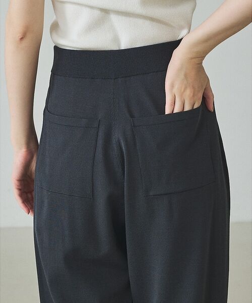 qualite / カリテ パンツ | 【新色追加、接触冷感・セットアップ対応】レーヨンストレッチニットパンツ | 詳細24