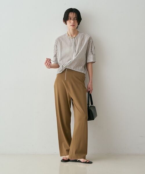 qualite / カリテ パンツ | 【接触冷感・セットアップ対応】レーヨンストレッチニットパンツ【予約】 | 詳細3