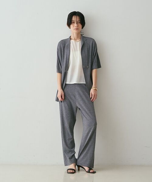 qualite / カリテ パンツ | 【接触冷感・セットアップ対応】レーヨンストレッチニットパンツ【予約】 | 詳細9