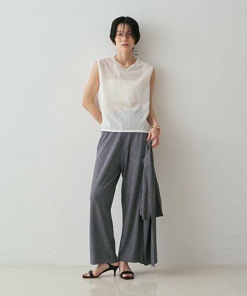 qualite / カリテ パンツ | 【接触冷感・セットアップ対応】レーヨンストレッチニットパンツ【予約】 | 詳細10
