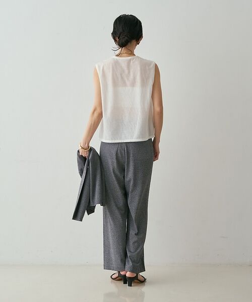 qualite / カリテ パンツ | 【接触冷感・セットアップ対応】レーヨンストレッチニットパンツ【予約】 | 詳細12