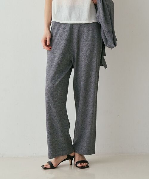 qualite / カリテ パンツ | 【接触冷感・セットアップ対応】レーヨンストレッチニットパンツ【予約】（グレー系その他2）