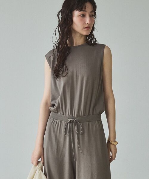 qualite / カリテ サロペット・オールインワン | 【接触冷感】レーヨンストレッチオールインワン | 詳細8